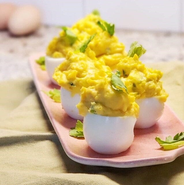 Buffalo Deviled Eggs by FreshEggsDaily