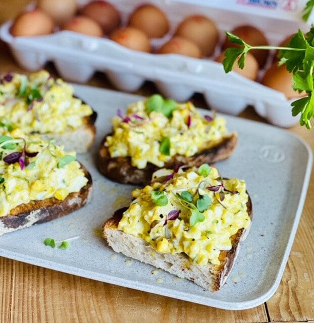 Roquefort Egg Salad Tartines by Marc Sievers