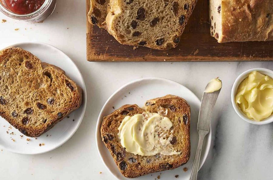 Multigrain Raisin Sourdough Italian Bread Loaf by King Arthur Baking