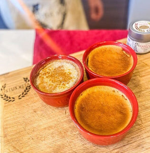 Vanilla Pumpkin Spice Crème Brulee by Gustus Vitae