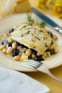 Tuscan Seared Halibut