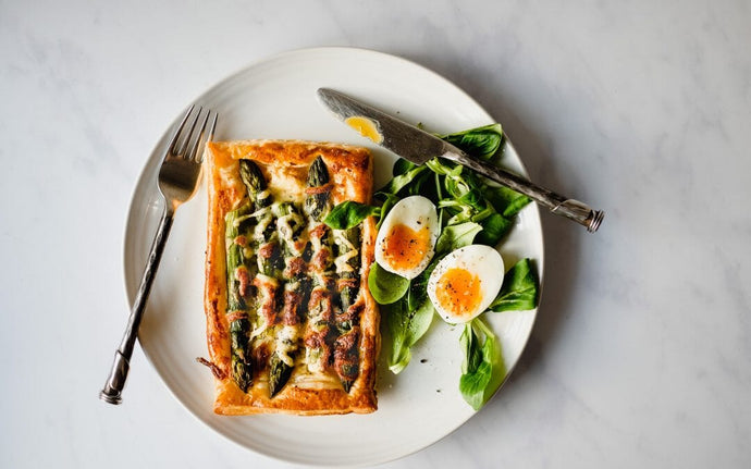 Asparagus and Gruyere Tarts