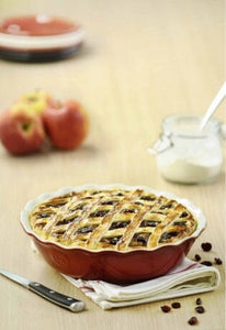 Lattice Topped Sour Cherry Pie