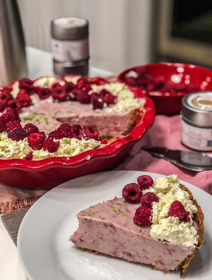 Tart Raspberry Lime Pie by Gustus Vitae