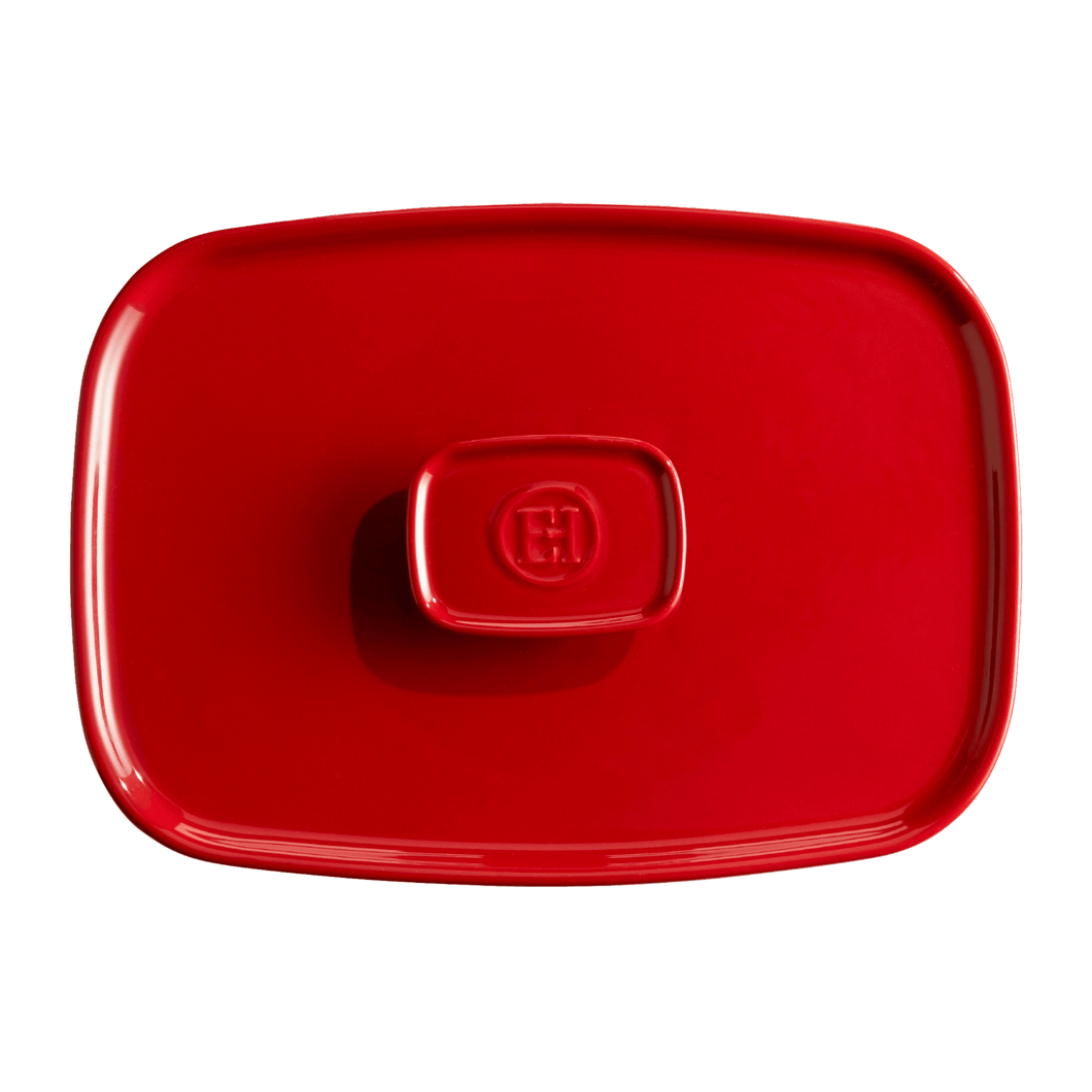 Emile Henry USA The Right Dish Medium Rectangular Baker Lid 