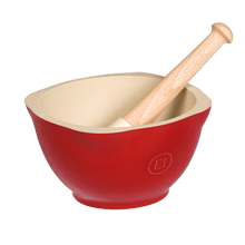 Emile Henry USA Mortar & Pestle Mortar & Pestle Kitchenware Emile Henry = Burgundy  Product Image 1