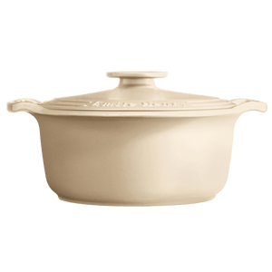 Emile Henry USA SUBLIME 6 qt. Round Dutch Oven SUBLIME 6 qt. Round Dutch Oven Cookware Emile Henry USA = Creme