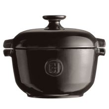 Emile Henry USA Rice Pot Rice Pot Cookware Emile Henry = Charcoal  Product Image 6