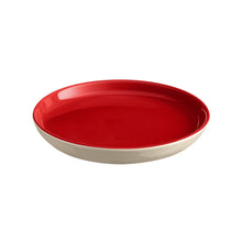 Emile Henry USA Everyday Salad/Dessert Plate- 8" Everyday Salad/Dessert Plate- 8" Tableware Emile Henry USA = Rouge/Cream  Product Image 1