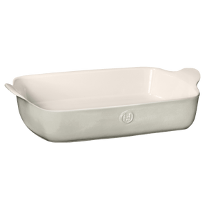 Emile Henry USA Modern Classics Rectangular Baker Modern Classics Rectangular Baker Ovenware Emile Henry Pearl Gray Large Rectangle =  Pearl Gray