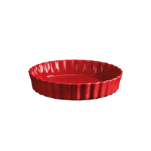 Emile Henry USA Deep Tart Dish Deep Tart Dish Ovenware Emile Henry = Burgundy 9"  Product Image 4