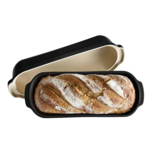 Emile Henry USA Pullman/Long loaf bread baker Pullman/Long loaf bread baker Bakeware Emile Henry Truffle (Limited edition color) = Charcoal 