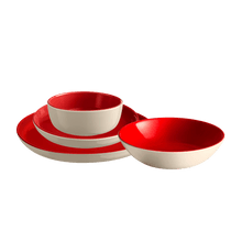 Emile Henry USA Everyday Tableware (Set of 16) Everyday Tableware (Set of 16) Tableware Emile Henry USA = Rouge/Cream  Product Image 1