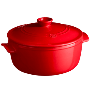 Emile Henry USA Round Dutch Oven Round Dutch Oven Cookware Emile Henry USA = Burgundy 2.6 qt. 