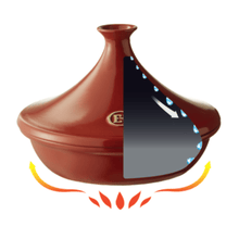 Emile Henry USA Tagine Tagine Cookware Emile Henry = Burgundy Product Image 6