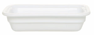 Emile Henry USA Gastron Rectangular Baking Dish Gastron Rectangular Recton Pan Professional Emile Henry 6x10 in - GN 1/4, 65mm/2.5 in = White 