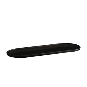 Emile Henry USA Welcome Long Serving Platter Welcome Long Tray Professional Emile Henry Charcoal 