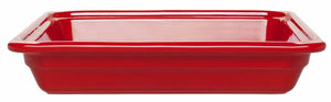 Emile Henry USA Gastron Rectangular Baking Dish Gastron Rectangular Recton Pan Professional Emile Henry 12x14 in - GN 2/3, 65mm/2.5 in = Cerise 