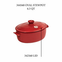 Emile Henry USA Oval Stewpot - Replacement Lid Oval Stewpot - Replacement Lid Replacement Parts Emile Henry 6.3 Qt = Burgundy  Product Image 1