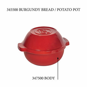 Emile Henry USA Bread / Potato Pot - Replacement Body Bread / Potato Pot - Replacement Body Replacement Parts Emile Henry = Burgundy 