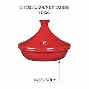 Emile Henry USA Tagine - Replacement Body Tagine - Replacement Body Replacement Parts Emile Henry 3.7 Qt = Burgundy 