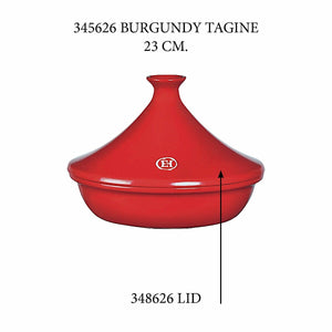 Emile Henry USA Tagine - Replacement Lid Tagine - Replacement Lid Replacement Parts Emile Henry 2.1 Qt = Burgundy 