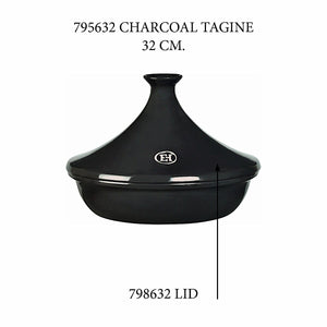 Emile Henry USA Tagine - Replacement Lid Tagine - Replacement Lid Replacement Parts Emile Henry 3.7 Qt = Charcoal 