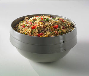 Emile Henry USA Individual Salad/Pasta Bowl (Welcome) Welcome Individual Bowl Professional Emile Henry = Light Gray 