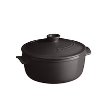 Emile Henry USA Round Dutch Oven Round Dutch Oven Cookware Emile Henry USA = Charcoal 2.6 qt.  Product Image 3