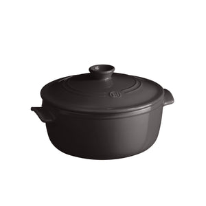 Emile Henry USA Round Dutch Oven Round Dutch Oven Cookware Emile Henry USA = Charcoal 2.6 qt. 