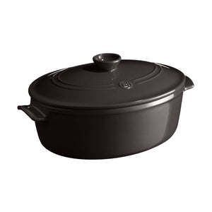 Emile Henry USA Oval Dutch Oven Oval Dutch Oven Cookware Emile Henry 6.3 quart  = Charcoal 