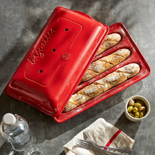 Emile Henry USA Baguette Baker Baguette Baker Bakeware Emile Henry = Burgundy Product Image 12